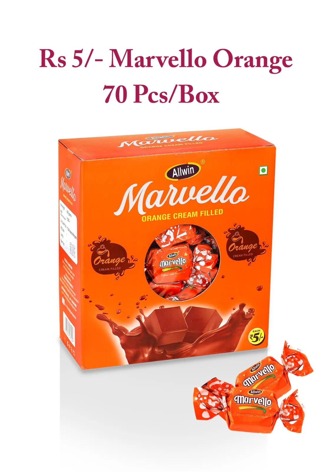 Marvello Orange Cream Filled