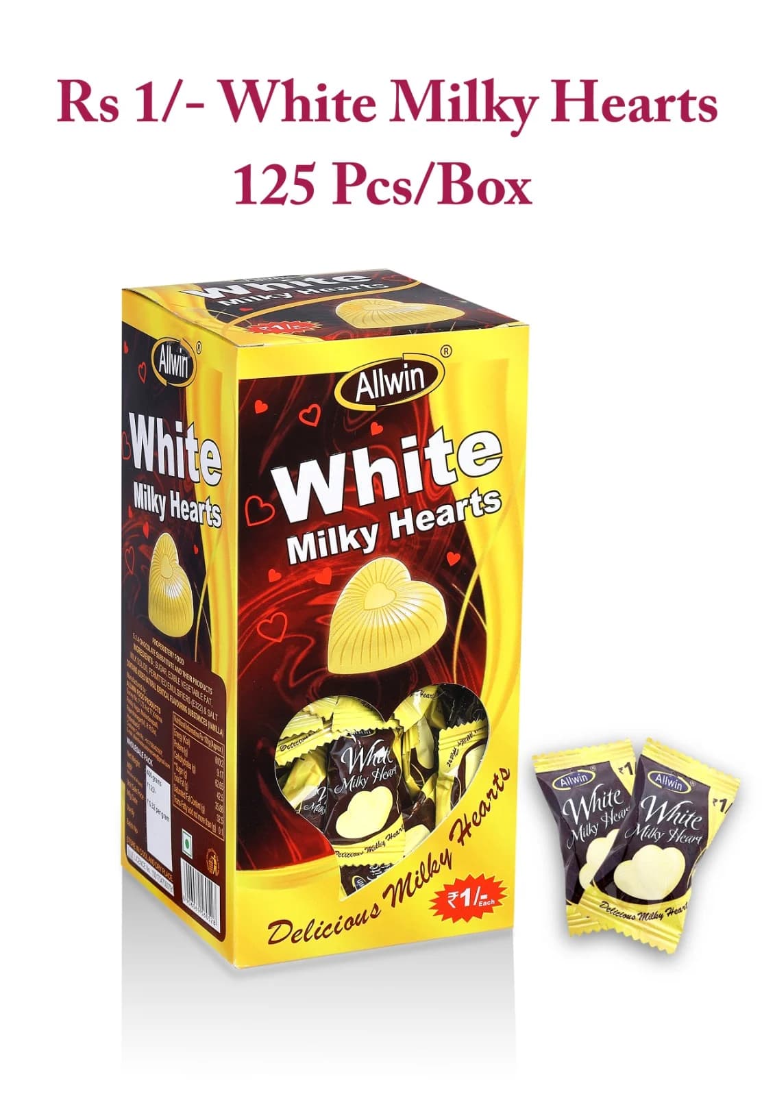 White Milky Hearts