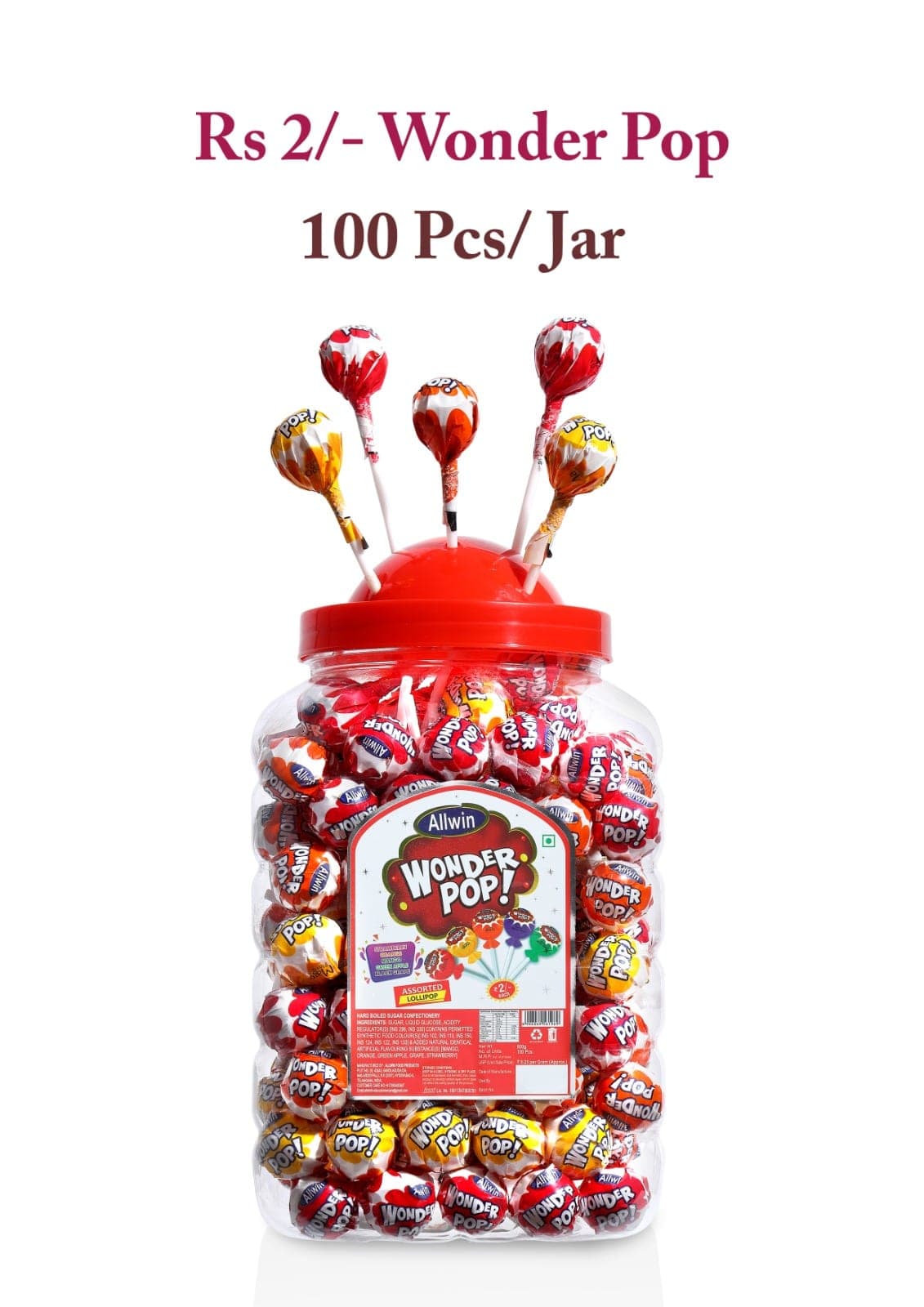 Wonder Pop Assorted Lollipop