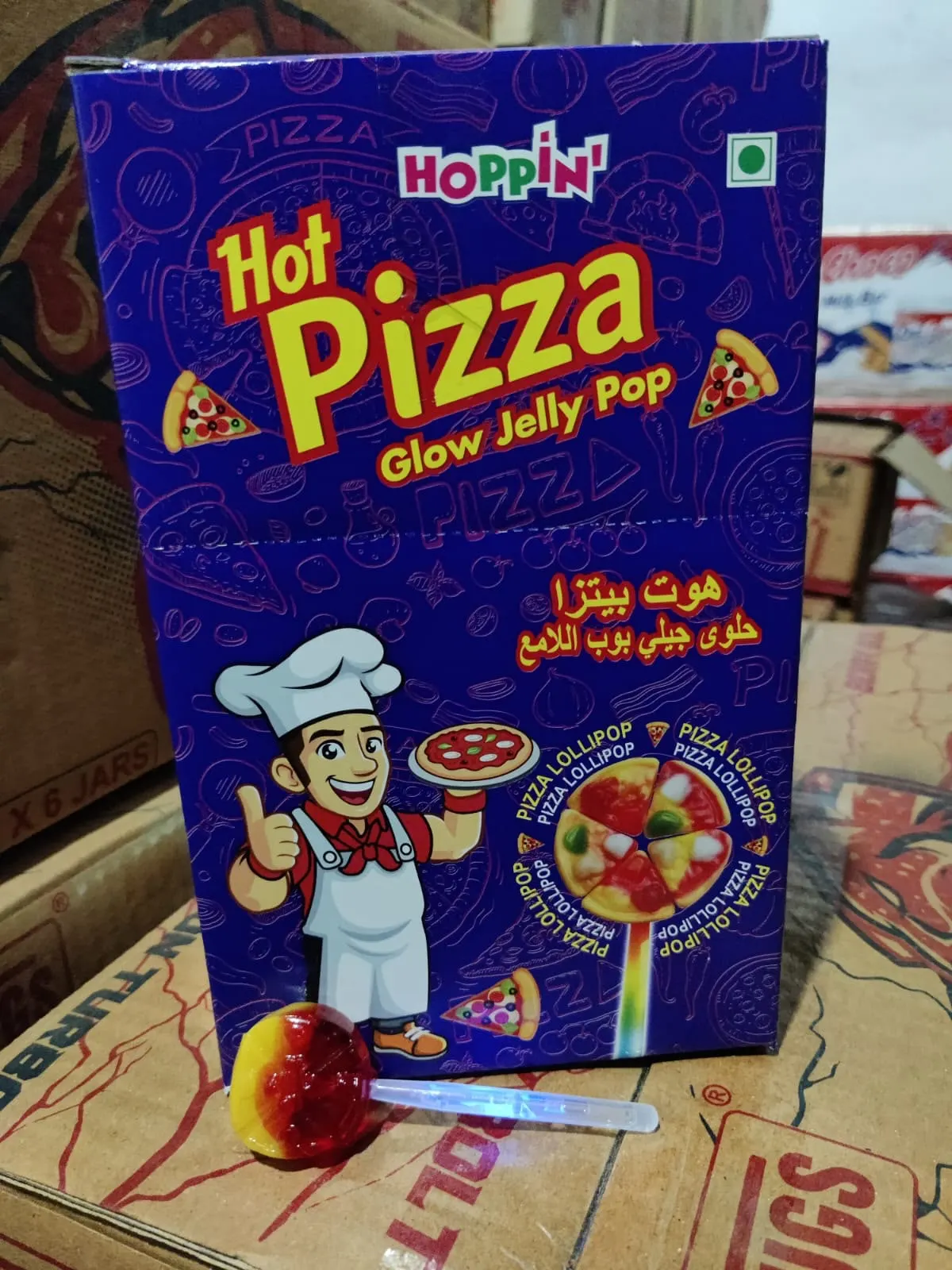 Hot Pizza Glow Jelly Pop