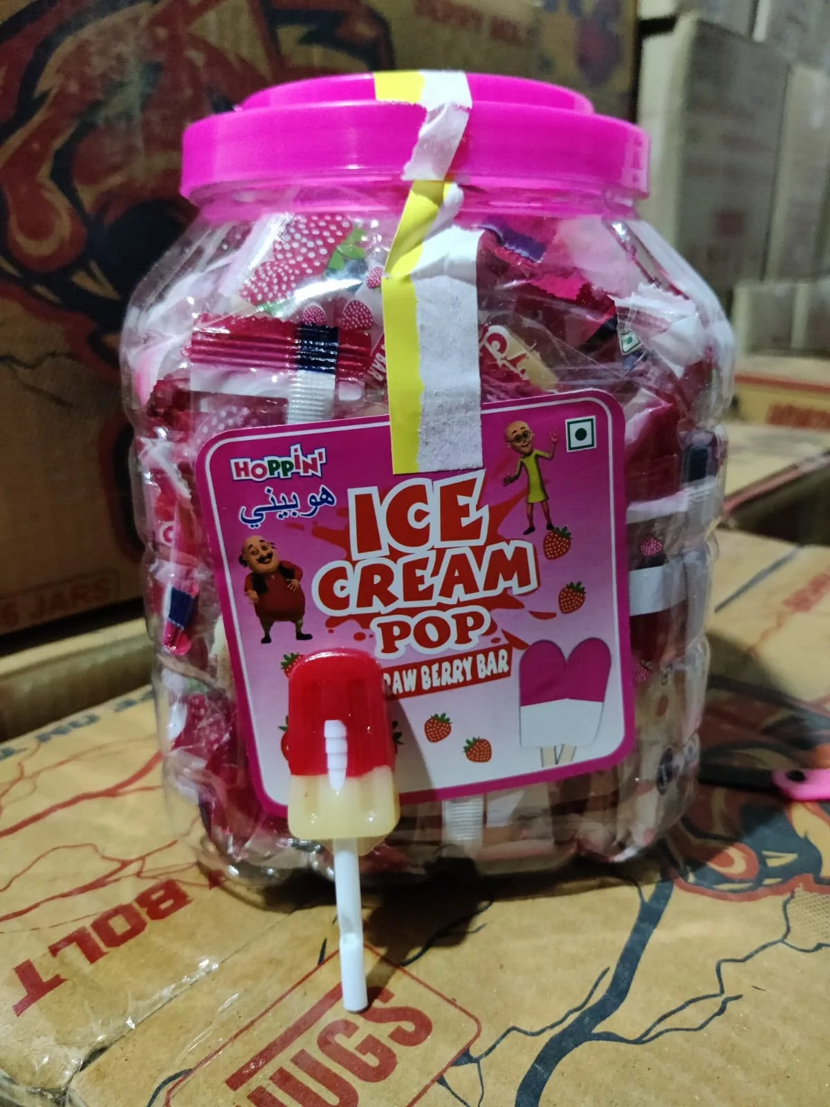 Ice Cream Pop Strawberry Bar