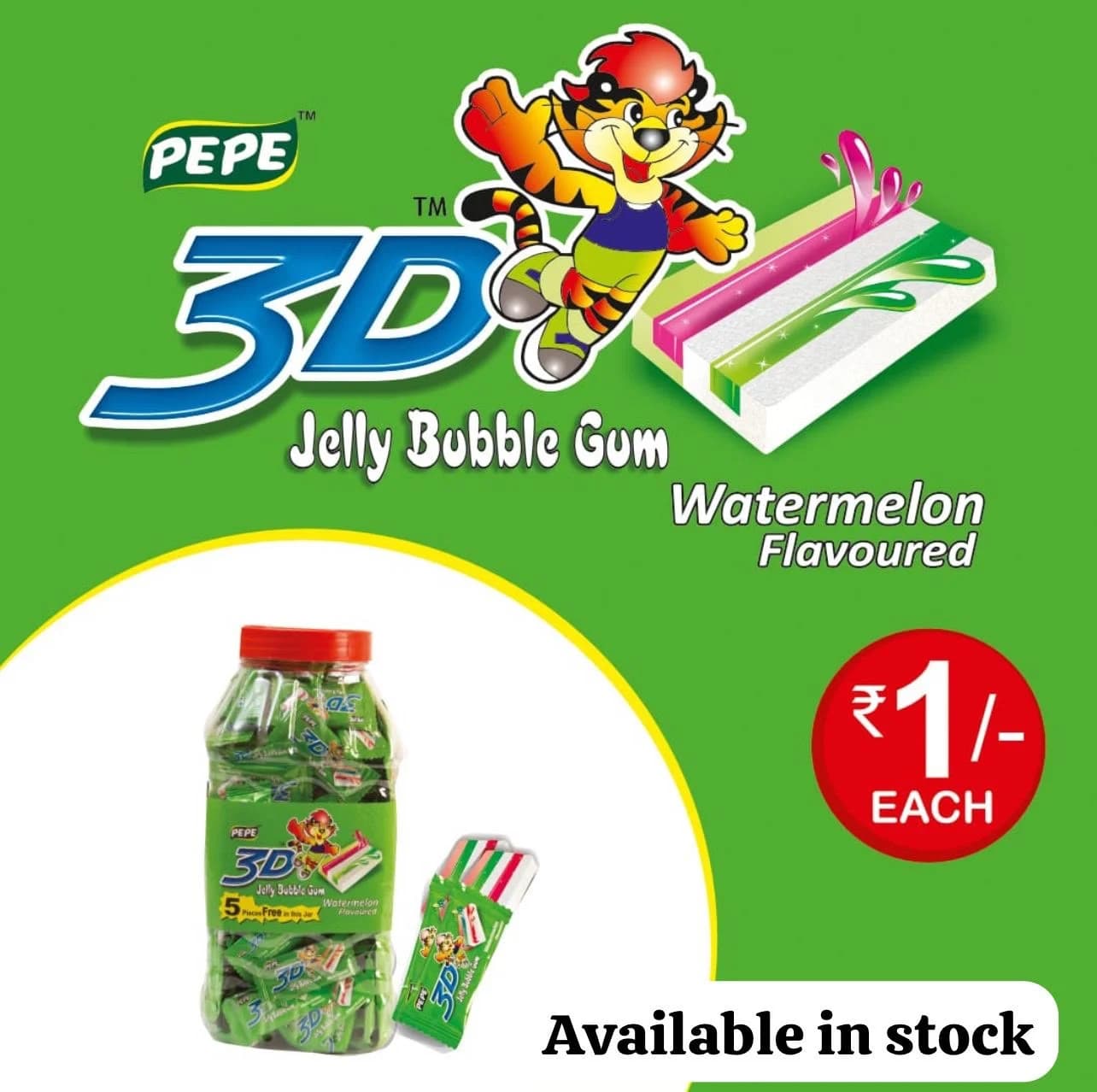 Pepe 3D Jelly Bubble Gum