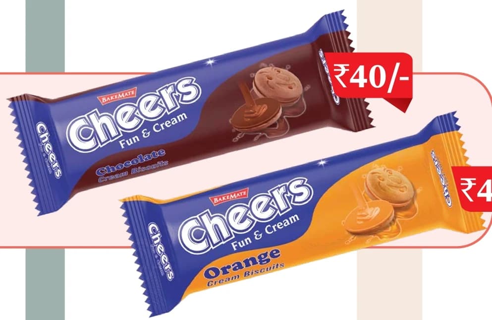 BakeMate Cheers Fun & Cream Biscuits