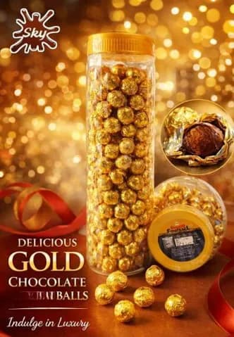 Gold Football Long