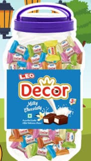 Leo Decor Center Filled Choco Jar