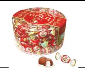 Hugs Gold Truffle PVC Jar