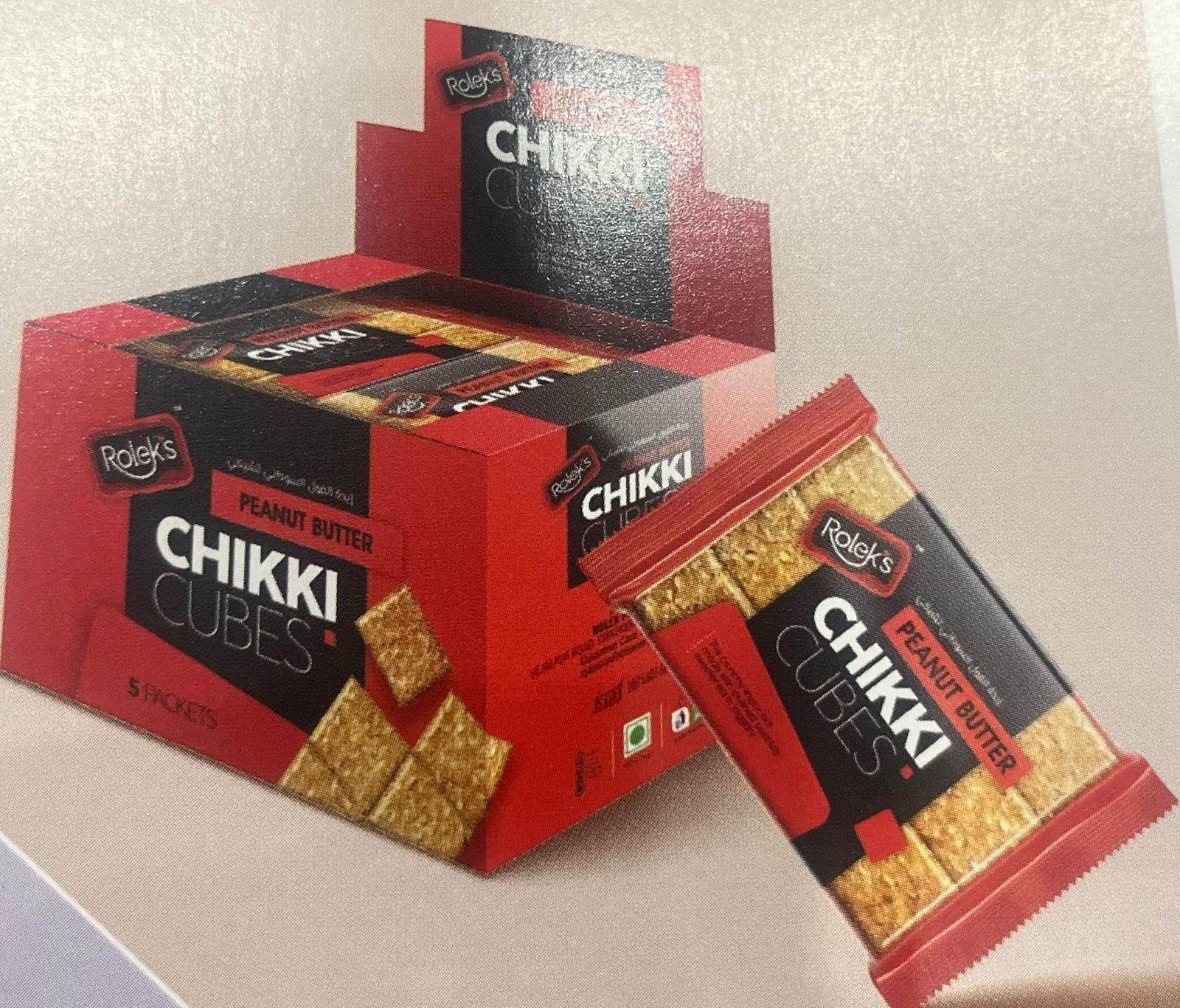 Peanut Butter Chikki Cubes
